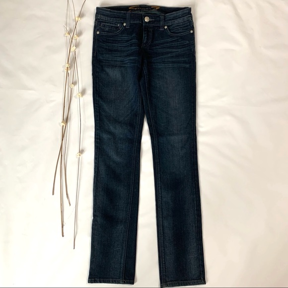 Seven7 Denim - Seven7 Dark straight leg jeans long